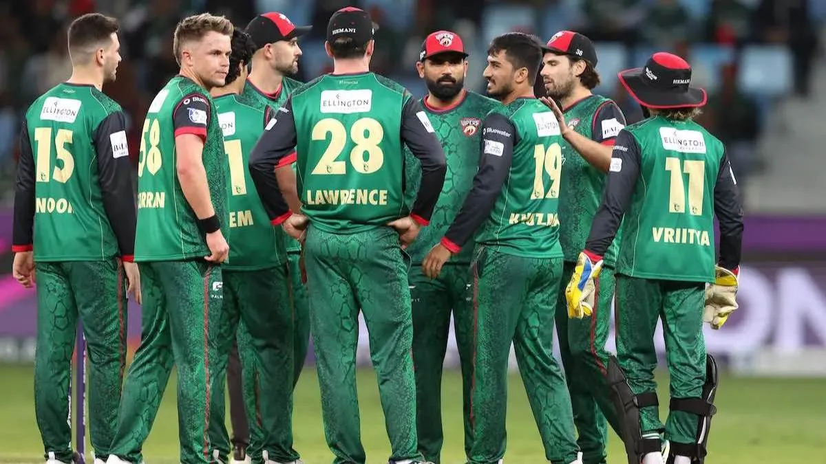 ILT20 में डेजर्ट वाइपर्स का धमाल जारी, रोमांचक मैच में शारजाह वॉरियर्ज़ को 4 विकेट से हराया