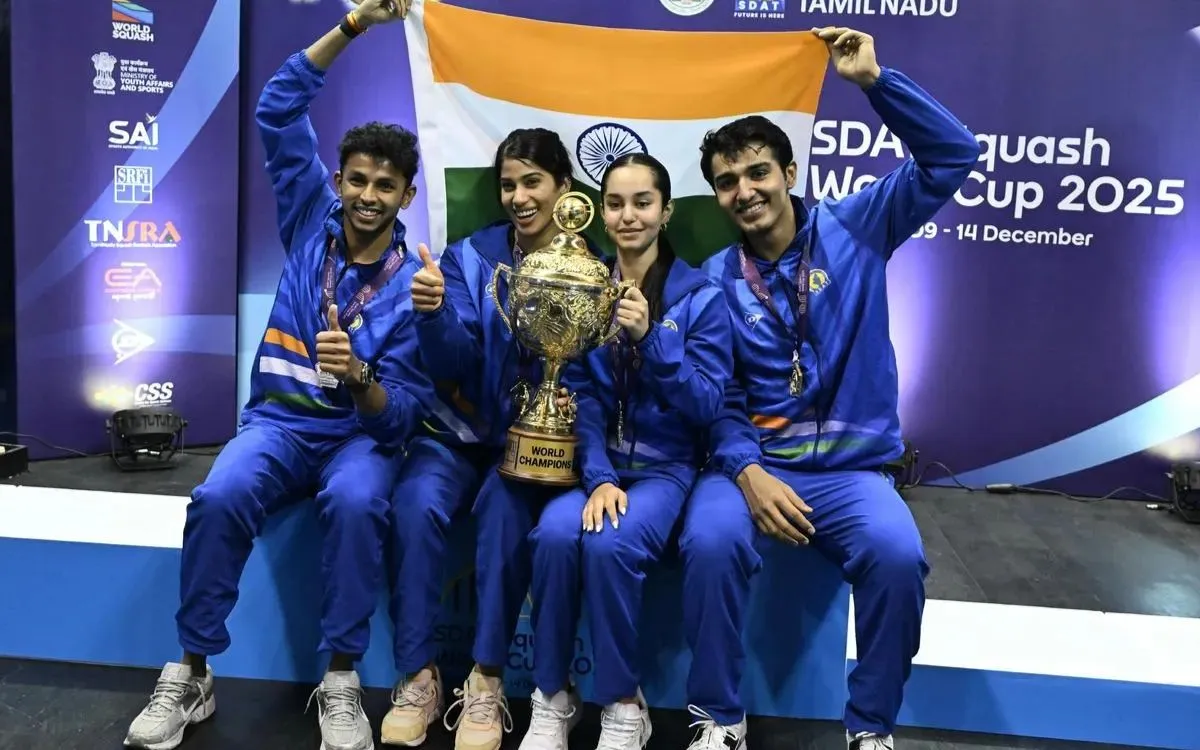 भारत ने रचा इतिहास, हांगकांग को हराकर पहली बार जीता Squash World Cup