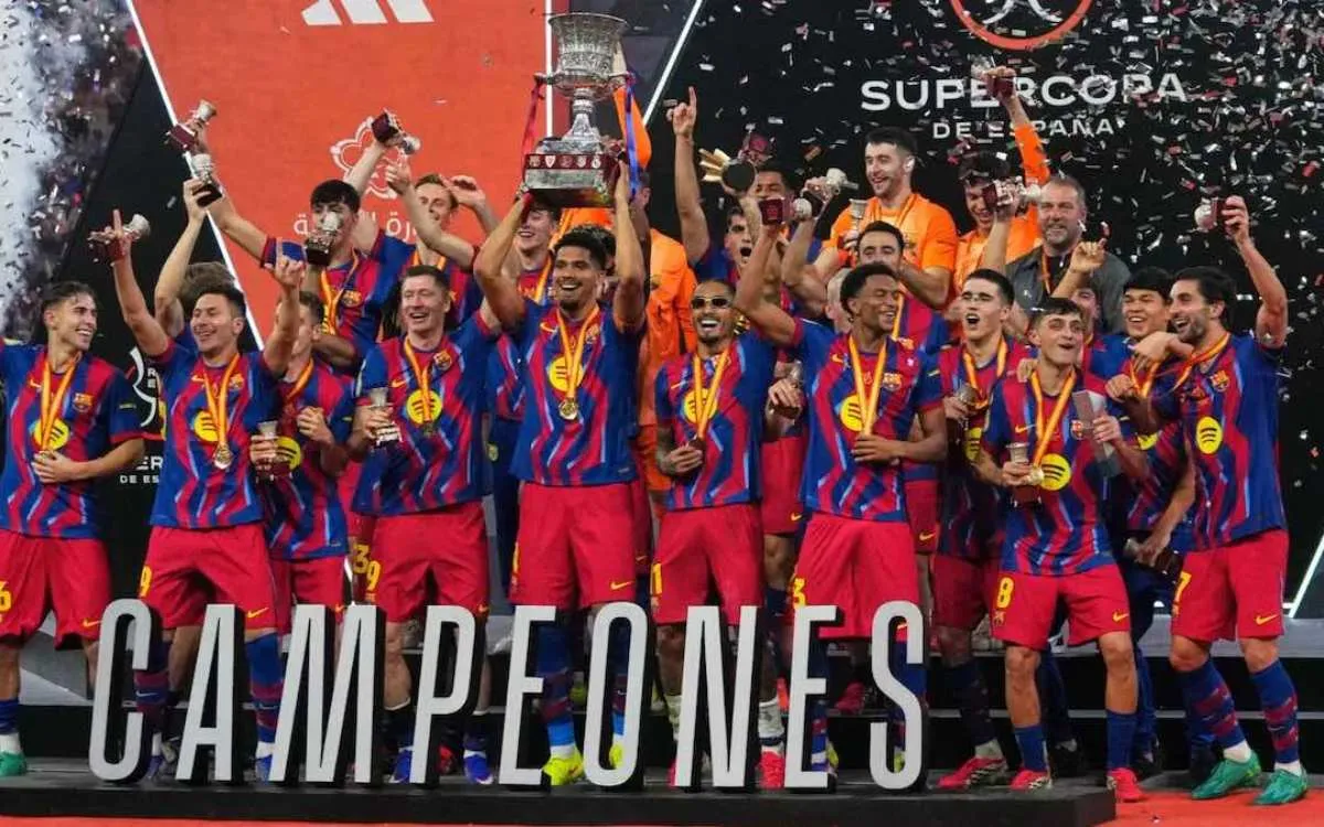 रियल मैड्रिड को 3-2 से हराकर FC Barcelona ने जीता Spanish Super Cup