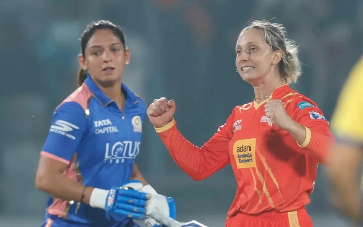 WPL 2026: गुजरात जायंट्स एलिमिनेटर में पहुंची,हरमनप्रीत की पारी के बावजूद हारी मुंबई इंडियंस
