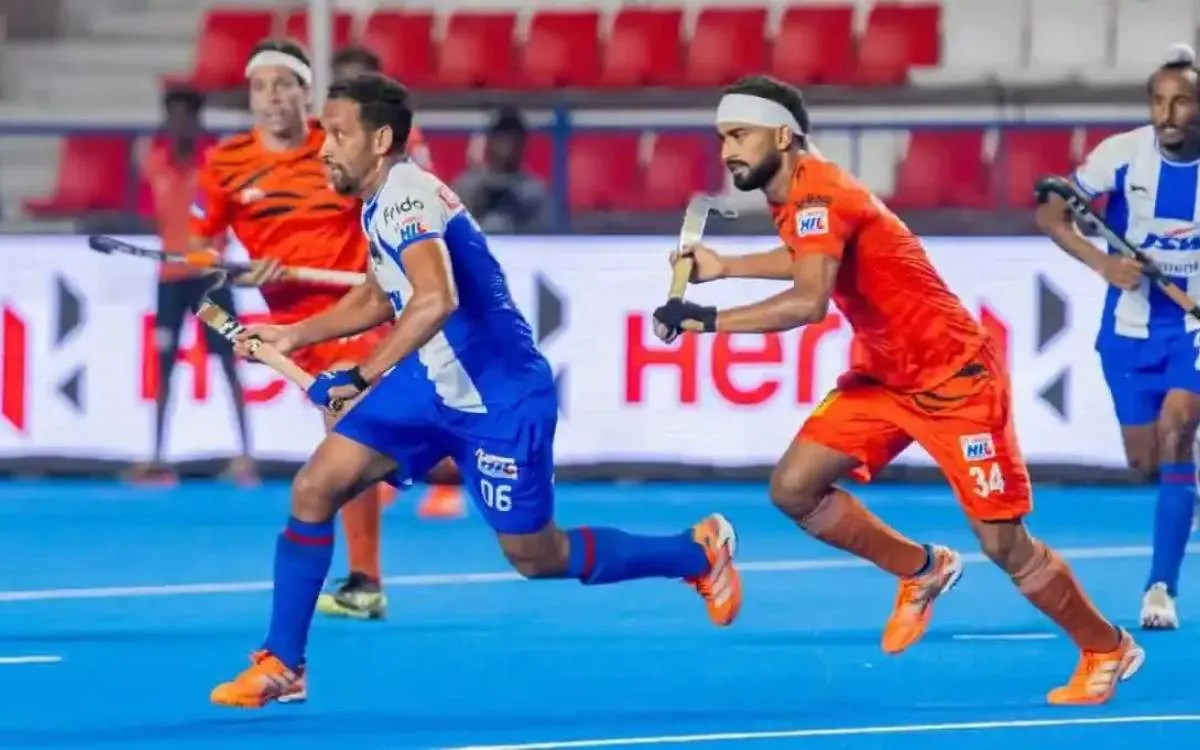 Men’s Hockey India League: मौजूदा चैंपियन श्राची बंगाल टाइगर्स ने जेएसडब्ल्यू सूरमा हॉकी क्लब को 3-1 से हराया