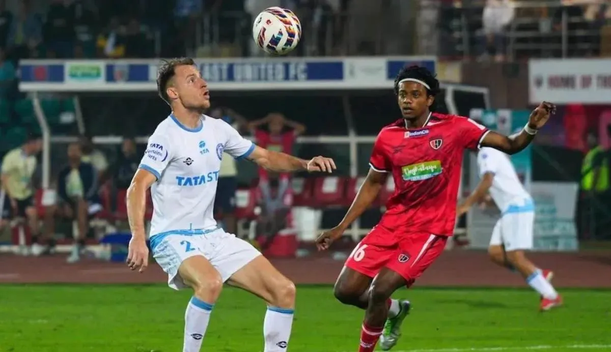 ISL 2025-26: नॉर्थईस्ट यूनाइटेड एफसी की पहली जीत, जमशेदपुर एफसी को 2-1 से हराया