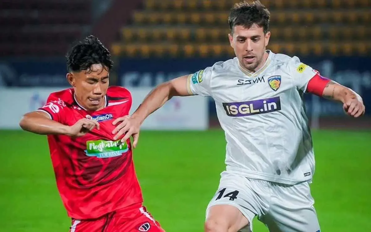 ISL 2025-26: NorthEast United FC ने Chennaiyin FC को 4-1 से रौंदा, जाइरो सैम्पेरियो का शानदार डबल